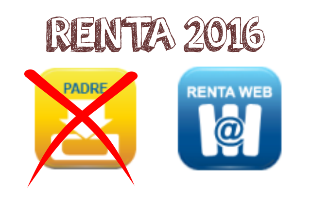 RENTA 2016 sin programa PADRE para autónomos
